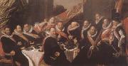 Frans Hals Banquet of the Officers of the St George Civic Guard in Haarlem (mk08) Spain oil painting reproduction